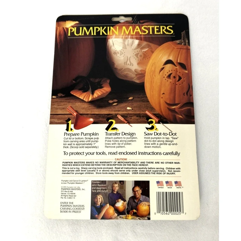Vtg Pumpkin Masters Carving Kits Lot of 2 & Candles Halloween Decor DIY
